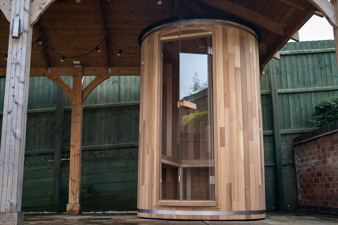 WIDO Outdoor sauna - 2 Person Traditional Cedar Barrel Sauna