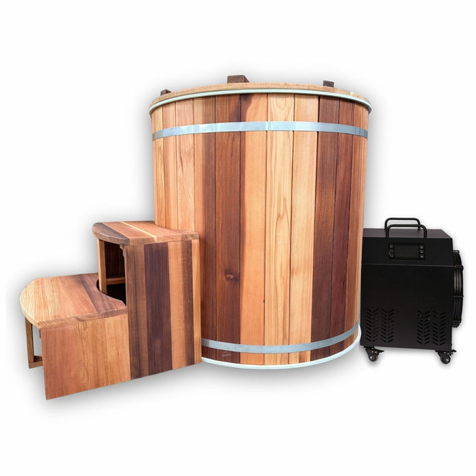 WIDO cold plunge tub with water chiller and filtration