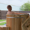 WIDO ice bath with wooden cover and water chiller