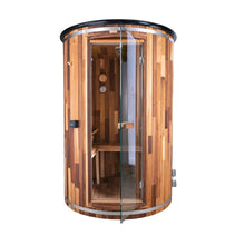 WIDO 2-person outdoor traditional cedar sauna with Harvia heater