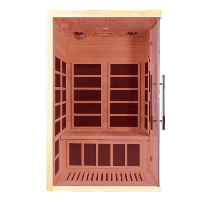 indoor infrared sauna with chromotherapy lights