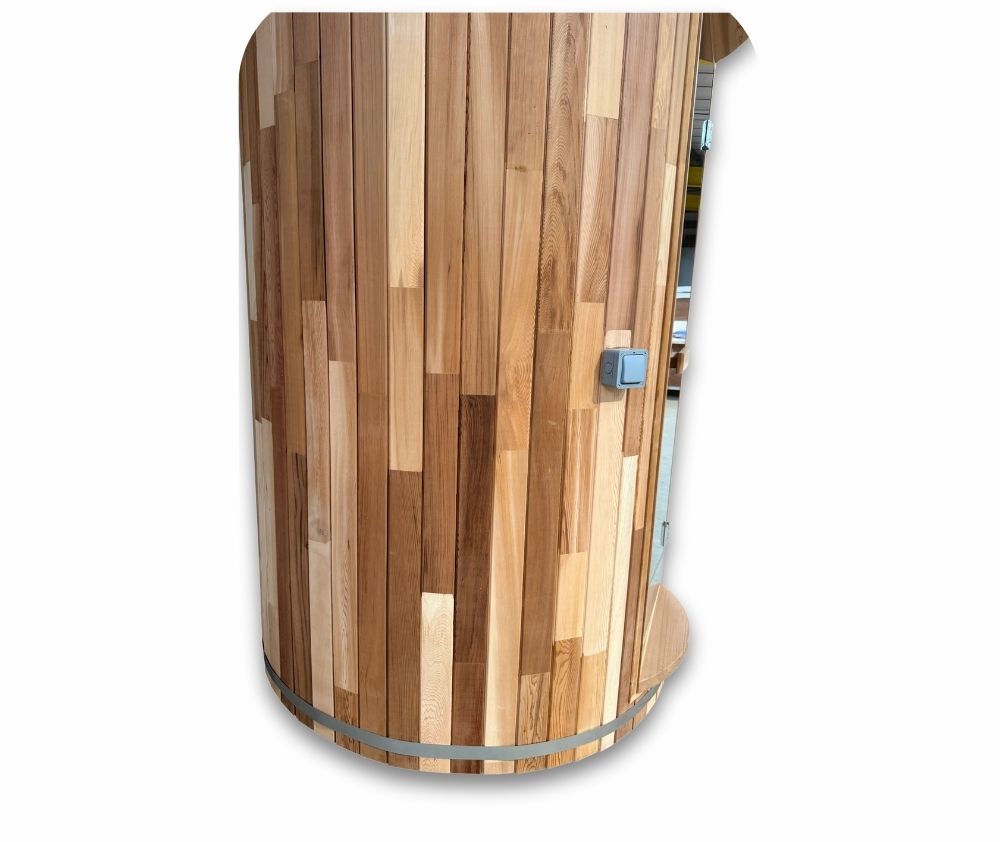 WIDO Outdoor sauna - 2 Person Traditional Cedar Barrel Sauna